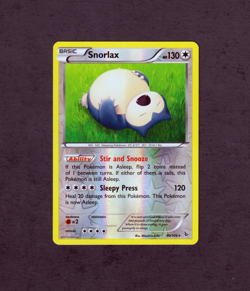 2014 POKEMON SNORLAX 80/106 XY FLASHFIRE- RARE -REVERSE HOLO- LP/NM (Excellent) - Image 1