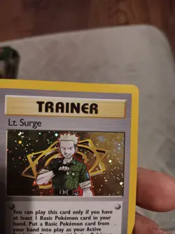 Pokemon Lt. Surge 17/132 Holo Rare Trainer Card Gym Heroes Unlimited - Image 3