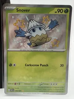 Pokemon TCG Snover 100/091 SV: Paldean Fates Shiny Rare Holo 1483 - Image 1