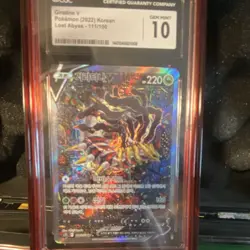 Pokemon TCG Giratina V 111/100 Lost Abyss FA Holo Secret Rare CGC 10 KR - Image 1