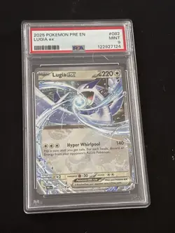 2025 Pokemon SV Prismatic Evolutions PRE EN Lugia ex #082/131 PSA 9 - Image 1