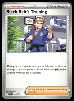 Black Belt's Training Promo SV: Scarlet & Violet Promo Cards 220 NM Pokemon TCG - Image 1