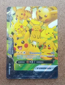 Pikachu V-Union Black Star Promo #SWSH141 Pokemon Sword & Shield Celebrations - Image 2
