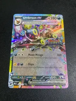 Pokemon Umbreon EX TCG Prismatic Evolutions Stamped Promo Card 060/131 - Image 1