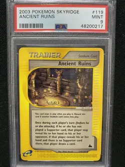 2003 Pokemon Skyridge Ancient Ruins 119/144 PSA 9 Mint - Image 1