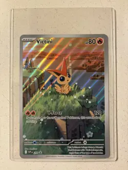 Pokemon JUMBO Victini Black Star Promo Illustration Rare SVP 208 NM - Image 1