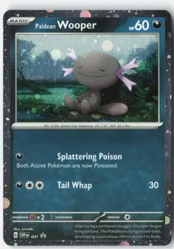 Pokemon TCG Card Paldean Wooper SVP Promo 041 NM - Image 1