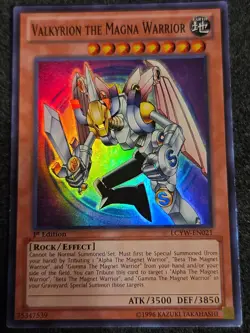 Yugioh Valkyrion the Magna Warrior LCYW-EN021 Super Rare - MP - Image 1