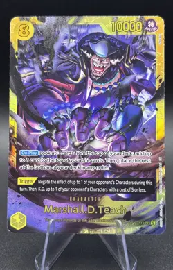 One Piece The Time of Battle OP-16 - Marshall.D.Teach OP16-119 Secret Rare 🔥 - Image 1