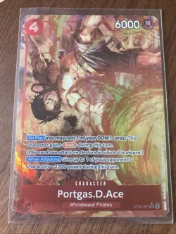 Portgas D. Ace (Alt Art) ST30-007 SR (Monkey D Luffy & Ace) - ONE PIECE - Image 1