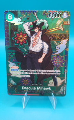Bandai One Piece Card Game Dracule Mihawk OP12-030 SP - Image 1