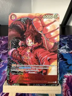 Bandai Monkey D. Luffy ST01-012 foil Super Rare Rush English 6000 Power - Image 1