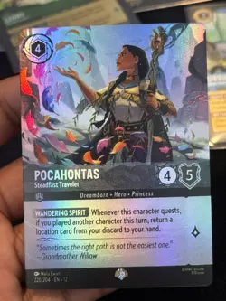 Pocahontas Steadfast Traveler 220/204 Epic Wilds Unknown Lorcana NM - Image 1