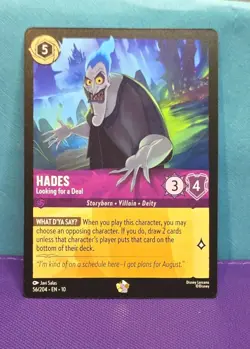 Disney Lorcana TCG Legendary- Hades Looking for a Deal 56/204 - Image 1