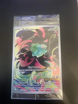 Pokemon TCG Bulbasaur Mega Evolution Card 133/132 Stamped Promo Sealed - Image 1