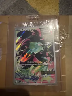 Pokemon TCG Bulbasaur Mega Evolution Card 133/132 Stamped Promo Sealed - Image 1