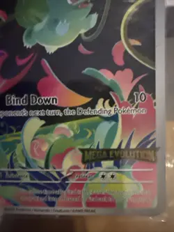 Pokemon TCG Bulbasaur Mega Evolution Card 133/132 Stamped Promo Sealed - Image 3