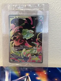 Pokemon TCG Bulbasaur Mega Evolution Card 133/132 Stamped Promo Sealed - Image 1