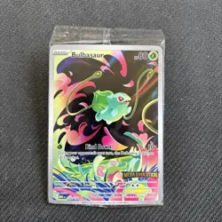 Pokemon TCG Mega Evolution Bulbasaur Card 133/132 Stamped Promo, Sealed - Image 1