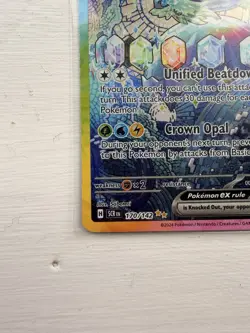 Terapagos ex 170/142 Special Illustration Rare Stellar Crown Holo Pokemon TCG - Image 2