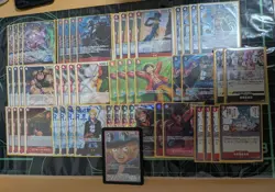 Medium One Piece Card Red Black Sabo Deck Almost Full Para Re - Image 2