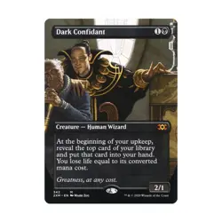 WOTC MtG Double Masters Dark Confidant (Borderless) (MR) NM - Image 1