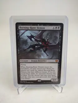 Burning-Rune Demon - Kaldheim (KHM) MTG Magic the Gathering - NM+ - Image 1