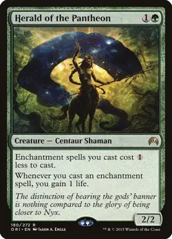 MTG - Herald of the Pantheon - Magic Origins - X1 - (MP) - - Image 1
