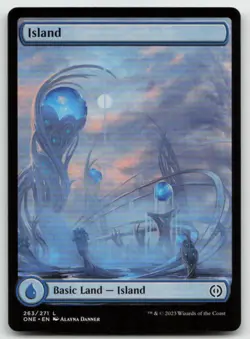 MTG Island () - Full Art L Phyrexia: All Will Be One 263 LP - Image 1