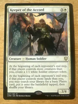 Keeper of the Accord MTG Magic the Gathering Card NM Near Mint CMR - Image 1