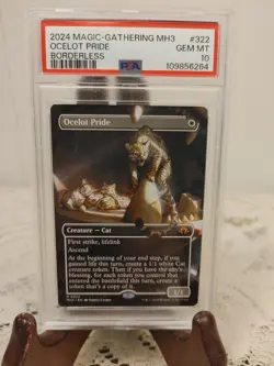 2024 MTG MH3 Ocelot Pride Borderless #322 PSA 10 - Image 1