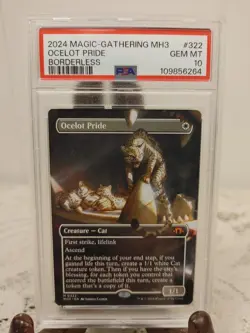 2024 MTG MH3 Ocelot Pride Borderless #322 PSA 10 - Image 3