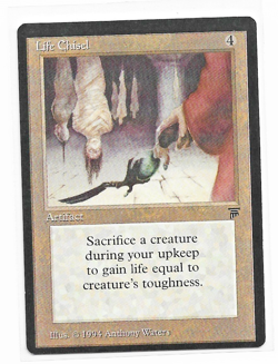 Magic the Gathering ~ MTG ~ 1x Life Chisel ~ LEGENDS ~ M/NM - Image 1