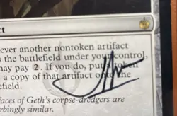 💥SIGNED by Artist MIRRORWORKS Mirrodin Besieged 114/135 Magic the Gathering MTG - Image 3