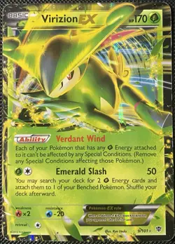 Virizion EX 9/101 Plasma Blast Holo (See Photos) Pokemon Card - Image 1