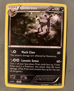Pokemon Umbreon XY Promo Holo Card XY96 Stage 1 100 HP Mach Claw Lunatic Sense - Image 1
