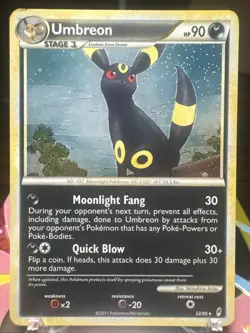 Umbreon 22/95 Holo Rare Call of Legends Pokemon Card TCG - Image 1