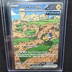 Pokemon TCG Iron Hands EX Paradox Rift Holo Card 248/182 - Image 1