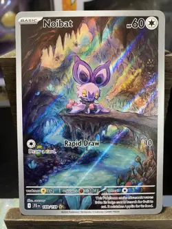Pokemon TCG Noibat Journey Together Illustration Card 169/159 - Image 1