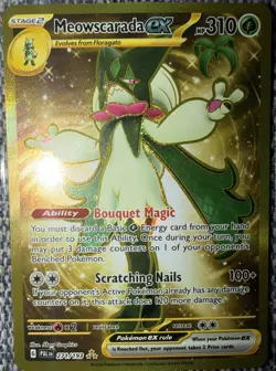 Pokemon TCG Meowscarada EX Gold SV: Paldea Evolved Card 271/193 NM/M - Image 1