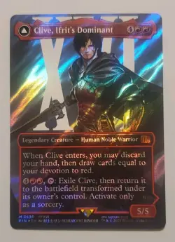 MTG: Clive, Ifrit's Dominant (Borderless) (Surge Foil) (0530) Final Fantasy Foil - Image 1