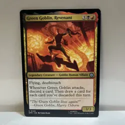 MTG Magic The Gathering Green Goblin, Revenant Marvel's Spider-Man 130 U NM - Image 1