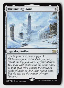 Thrumming Stone 315 Rare Double Masters 2022 Magic: The Gathering Near Mint - Image 1