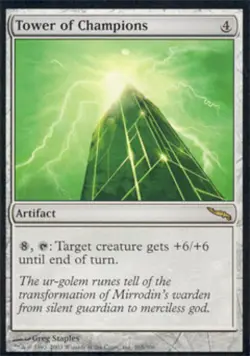 Tower of Champions -Foil Medium Play MTG Mirrodin - Image 1