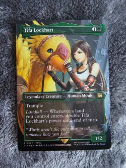 Tifa Lockhart - Borderless/Chocobo Track Foil (MTG x FF) - Image 1