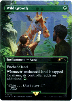 Wild Growth (Rainbow Foil) 7049 Secret Lair Drop SLD The Last of Us Part I NM/M - Image 1