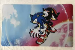 NEW Sonic Adventure 2 Playmat TCG SONIC The Hedgehog CCG SHADOW Play Mat - Image 1