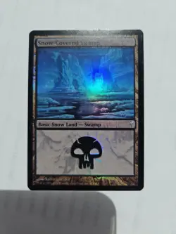 Magic the Gathering Snow-Covered Swamp Coldsnap Foil - Image 1