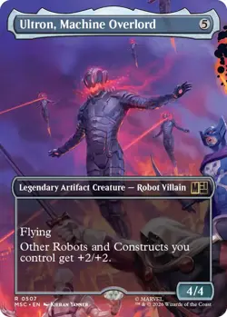 1x Ultron, Machine Overlord - Foil - Borderless MTG - Commander: Marvel Super He - Image 1