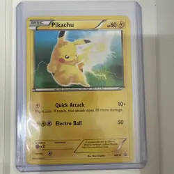 Pokemon TCG Pikachu BW54 Black Star Promo 2012 Black & White Moderate Play - Image 1